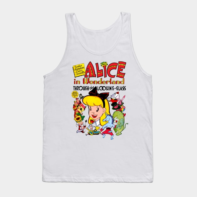 Alice in Wonderland Looking through the hour glass Tank Top by Joaddo